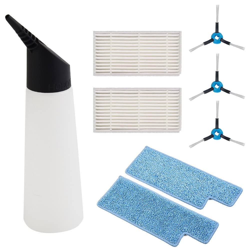 NicfakyVacuum Cleaner HEPA Filter Side Brush Mop Cloth Water Bottle For Hobot for Legee 669/668 Series Robot Vacuum Cleaner Comprehensive