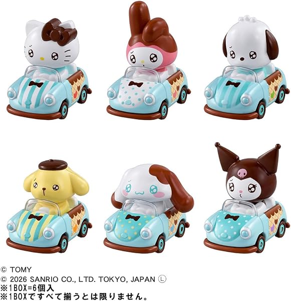 タカラトミー(TAKARA TOMY) トミカ ドリームトミカ TOMICA TUNES SANRIO CHARACTERS Vol.2 BOX ミニカー おもちゃ 3歳以上 - 2