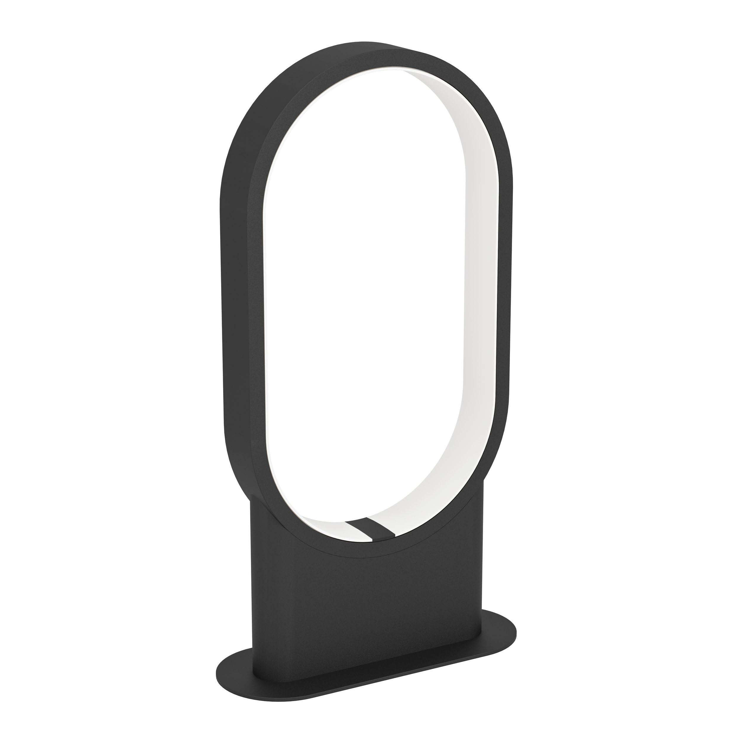 Eglo LED Bedside lamp Codriales, Minimalist Side Table Light Made of Black Metal and White Plastic, Living Room and Bedroom Lighting, Warm White