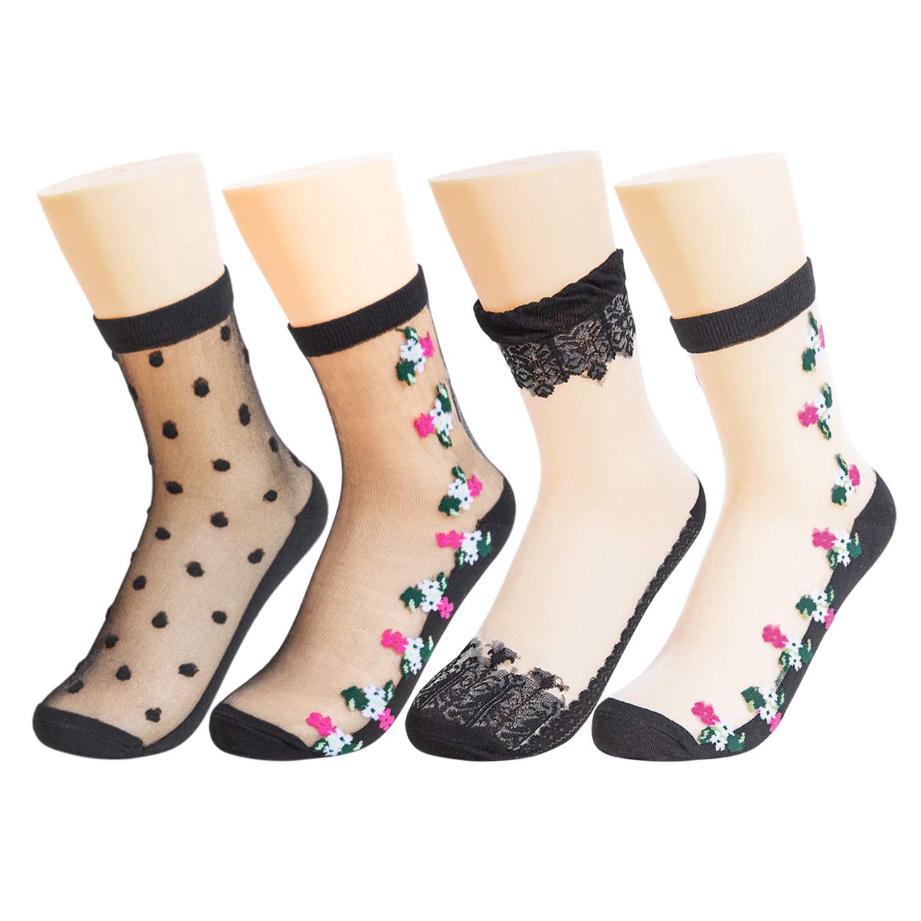 6 Paires Chaussettes No-Show Sport - Coton Respirant, Antidérapantes - Tailles 35-46 Homme Femme