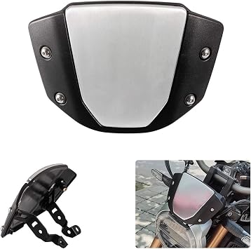Motorcycle Meter Visor Speedometer Front Plate Spoiler Wind Deflector Windshield Accessories for CB125R/CB300R 2018-2021 Black