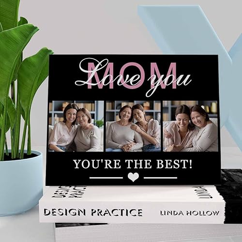 Miniatura 8 de InterestPrint Marco de fotos para el día de la madre, regalo del día de la madre para mamá de parte de la hija, mamá, We Love You More Than All the