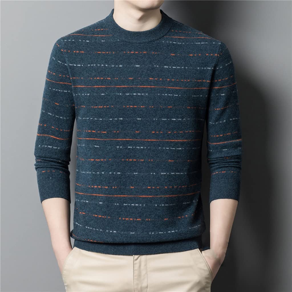 Jersey Hombre Jersey Cuello Redondo Jersey Rayas Otoño E Invierno/a/Xxxl
