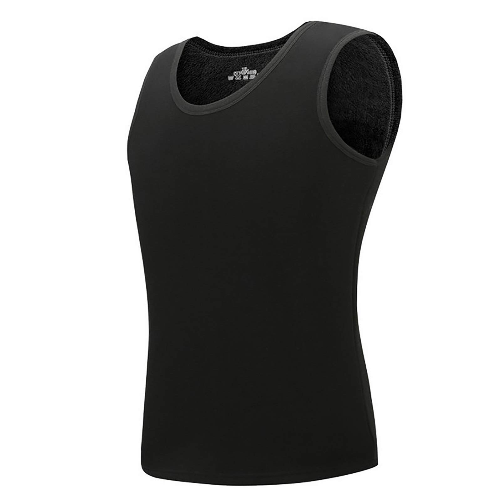 Wsnld Winter Naadloze Thermische Ondergoed Tops Body V-hals Mouwloos Effen Kleur Vest Onzichtbare Thermo Warmer Plus Size
