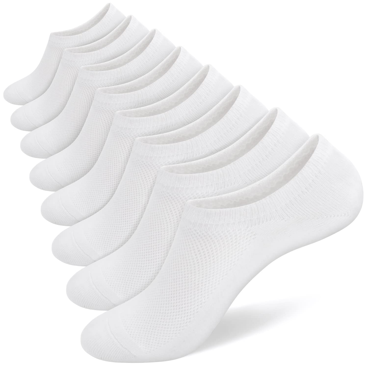 SIXDAYSOX Mens No Show Socks 8 Pack