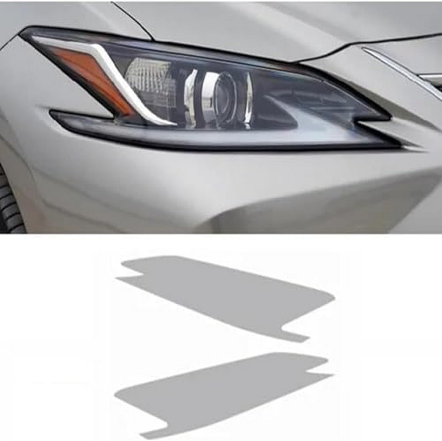 Car Headlight Protective Film for Lexus ES Xz10 2018-on Car Headlight or Taillight Protection Film Smoke Black TPU Transparent Sticker
