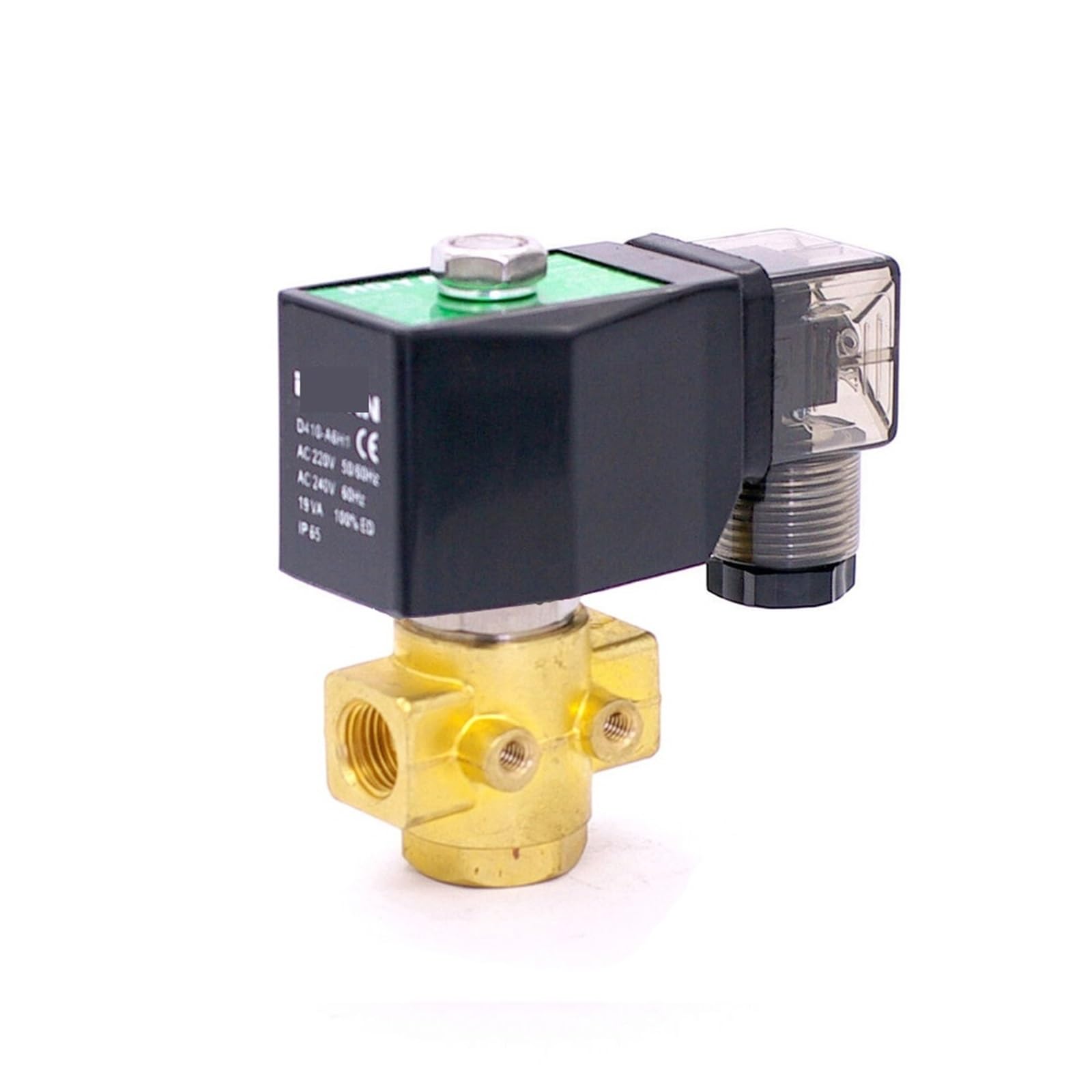 Électrovanne miniature laiton robuste avec joint Viton haute durabilité