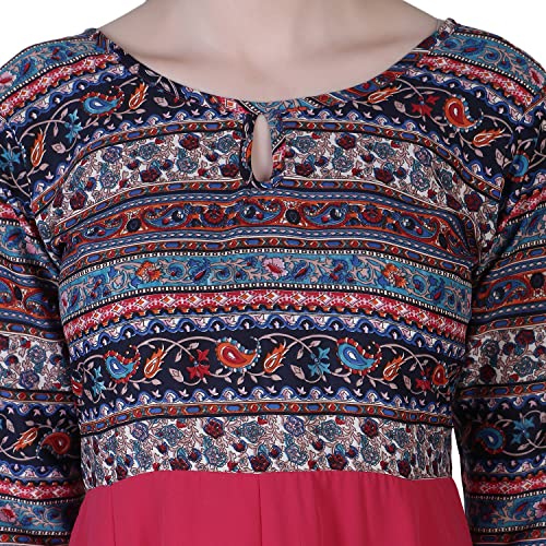 Image of OM SAI LATEST CREATION Women's Crepe Straight Printed Kurta