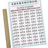 Klavier Akkord Paket Übungsaufkleber 88 Tasten Anfänger Klavier Griffdiagramm Großes Klavier Akkord Diagramm Poster Für Schüler Lehrer Handlicher Leitfaden Diagrammdruck Für Keyboard Musikunterricht