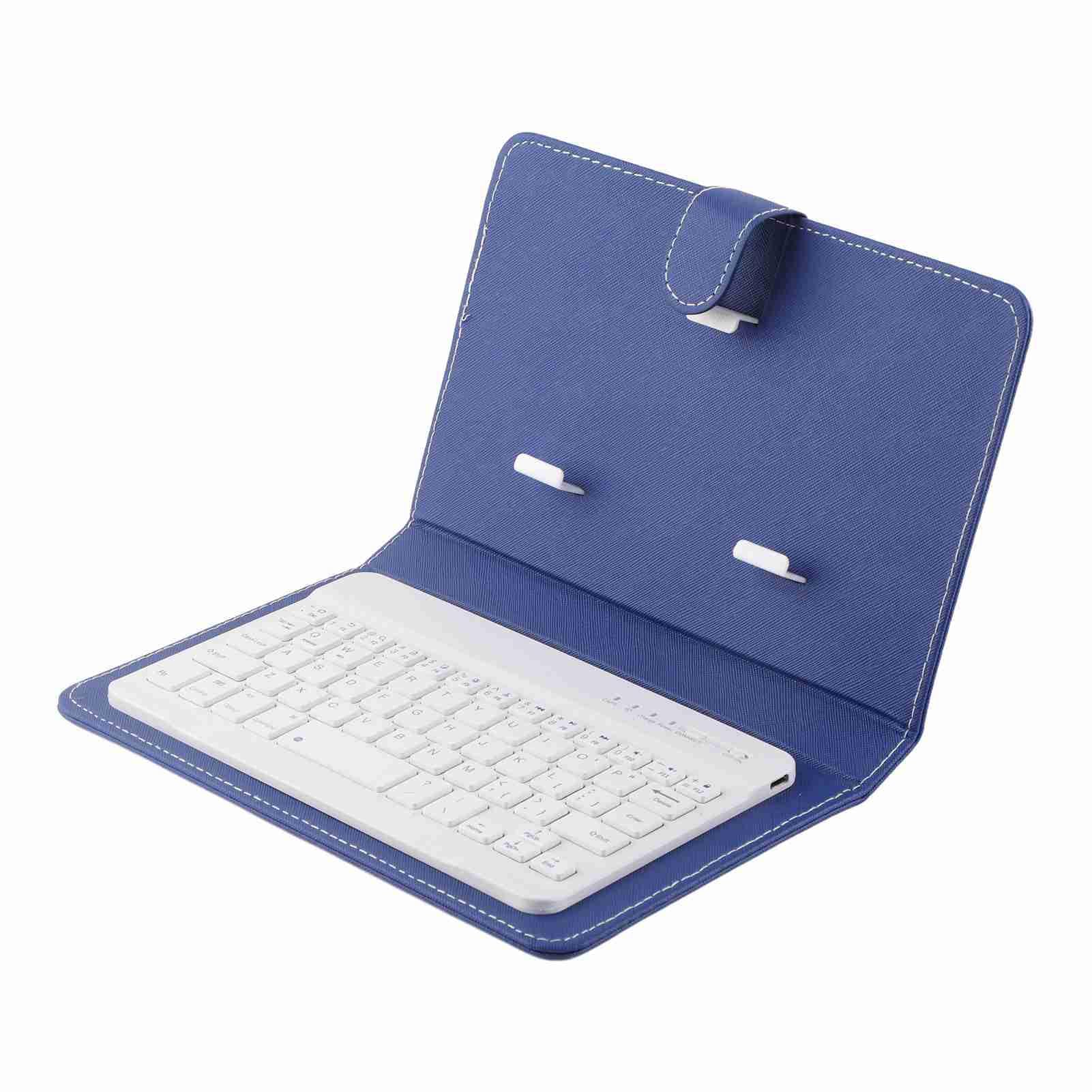 Tastiera Bluetooth Con Custodia Per Telefono - Compatibile IOS/Android/Windows, Pelle PU, Portatile - Foto 13