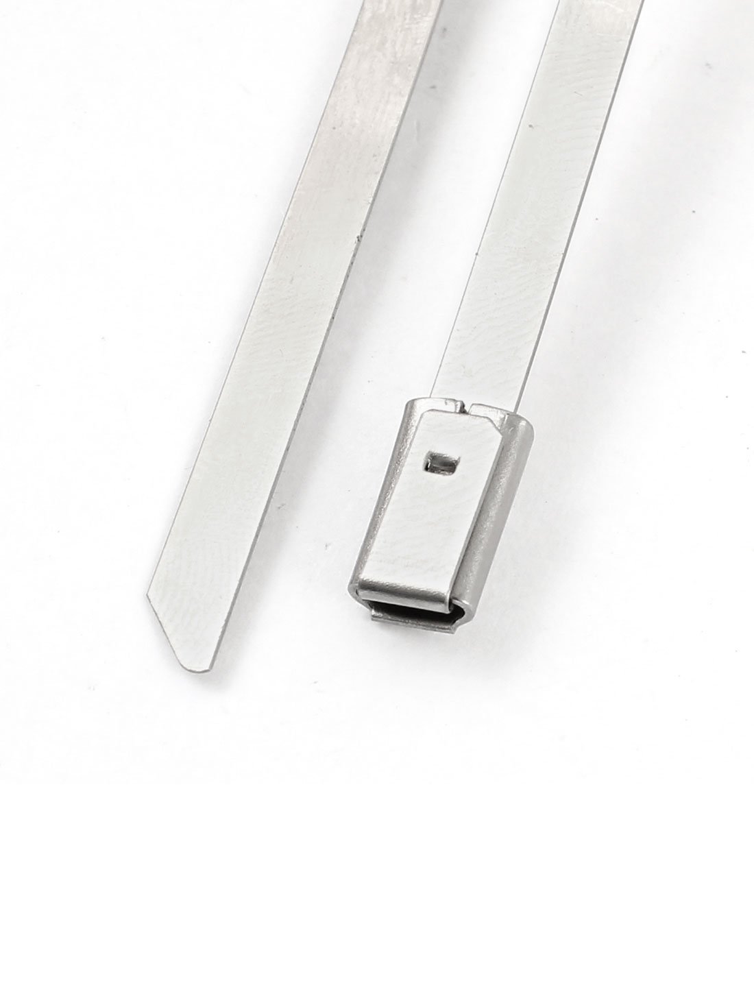 Aexit 700mm Long Clamps 4.6mm Wide Stainless Steel Sprayed Cable Strap Clamps Tie 5PCS