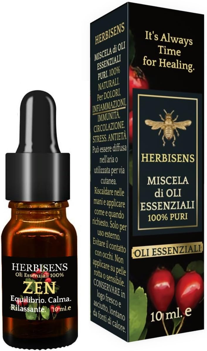 ZEN- BALANCE. Mélange d’huiles essentielles 100 % PURI (10 ml) Calme STRESS. ÉQUILIBRE. Méditation.