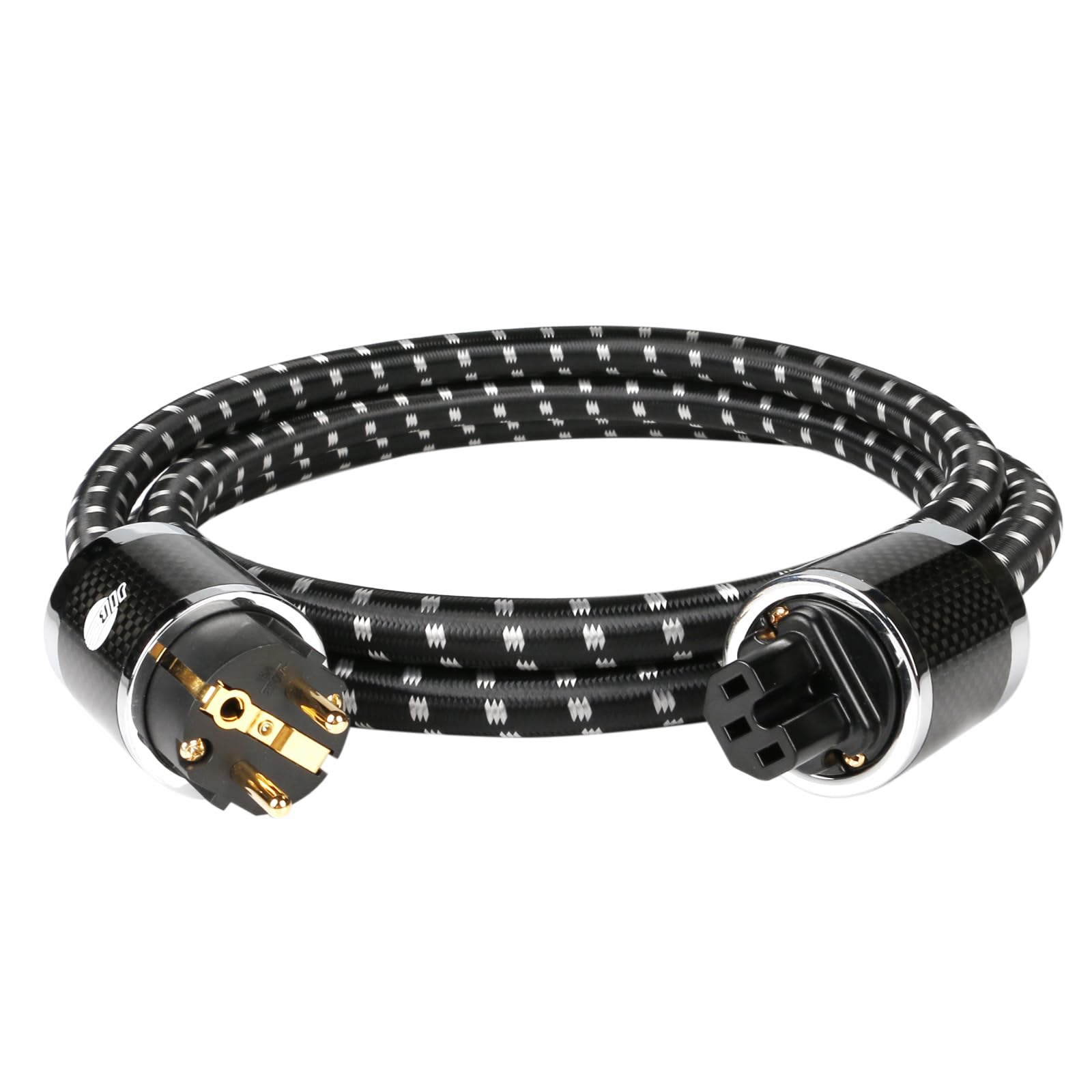 BOAACOUSTIC JIB kabel zasilający High End kabel zasilający high-end hifi Power Cord C15 kabel zasilający HiFi Audio kabel chłodzący z wtyczką Schuko i wtyczką do urządzeń zimnych, 1 m
