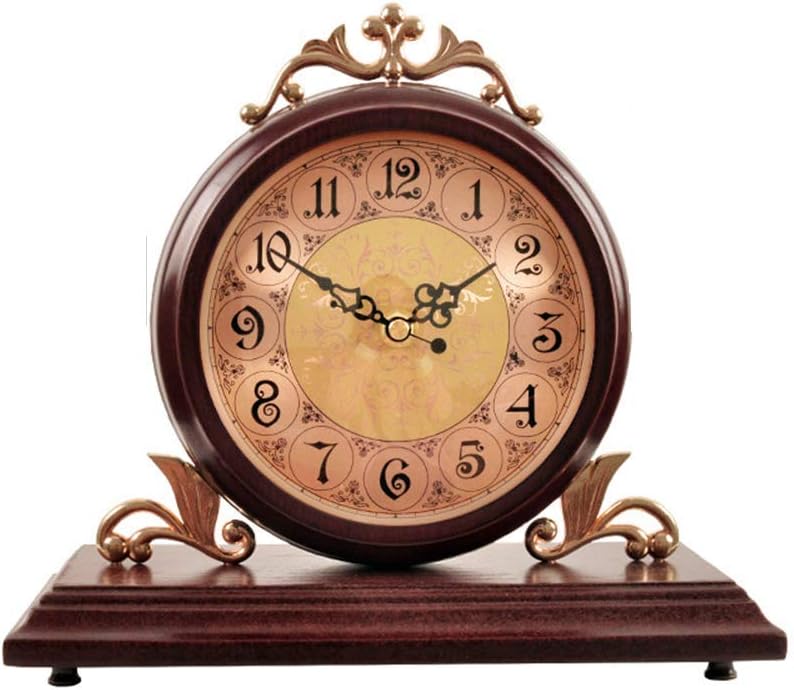 Table Clock Mantle Desk Clock,Mute,Desk Decoration Clock Living Room Mantel Clock Office