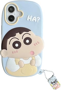 iPhone 17 Case Crayon Shin-chan Cute 3D Shockproof iPhone 17 Cute Anime Character Smartphone Case Compatible iPhone 17 Decoration Silicone Case iPhone 17 Smartphone Case