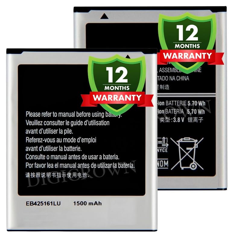 Image of Original EB425161LU Battery Compatible for Samsung Galaxy S Duos - (1500mAh) - 1 Year Warranty