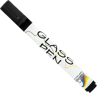 Glass Pen Liquid Paint Marker: Glass Writing Pens and Painting Markers with Washable, Erasable Ink - Windows, Mirrors, Sig...