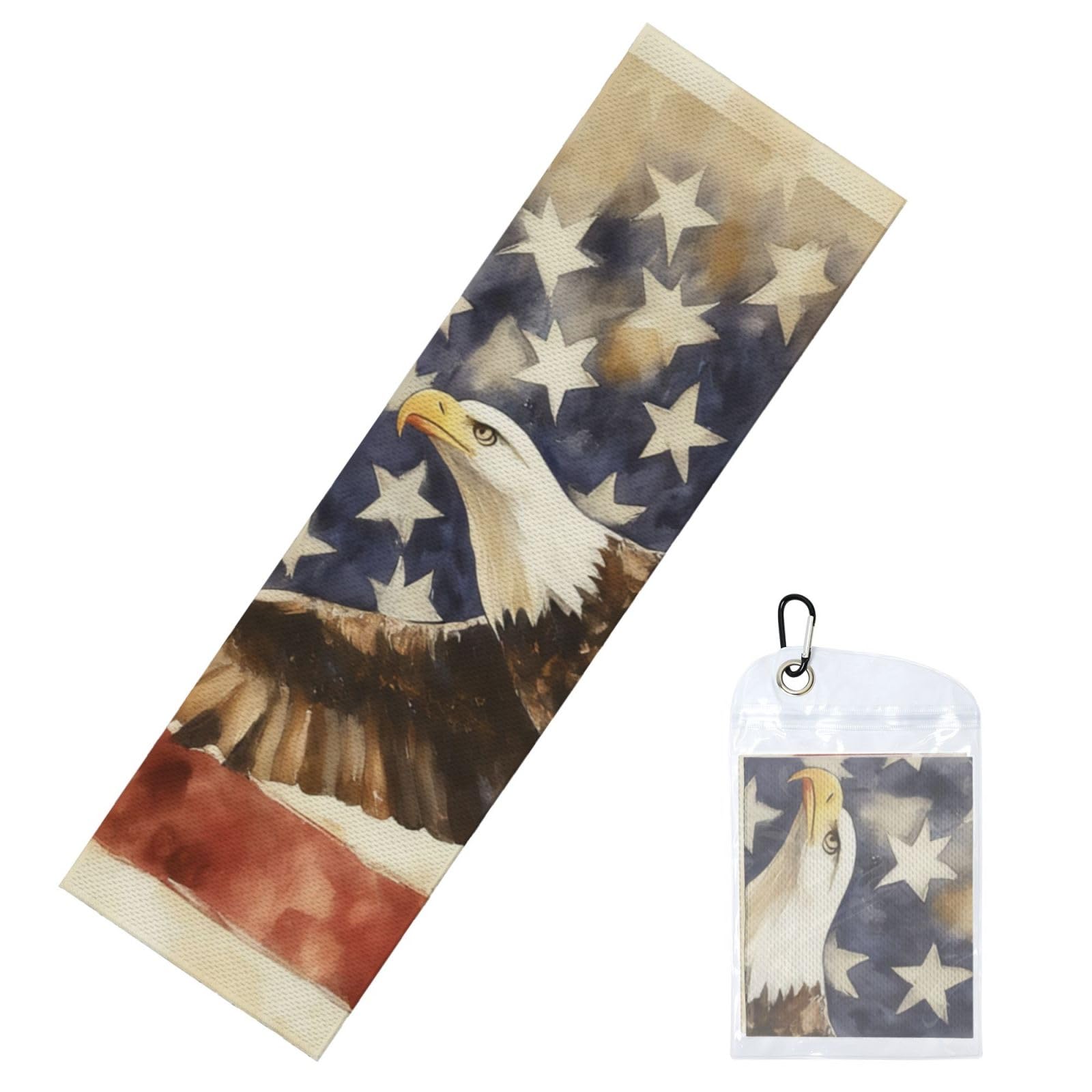 HGIUYDRD Bird Spreading Its Wings Print Cooling Sports Towel with PVC Carry Bag for Gym, Beach, Golf and World Cup Events
