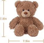 Apricot Lamb Toys Plush Ours brun bourrelé animal doux Coudly parfait pour l'enfant 8 Pouces