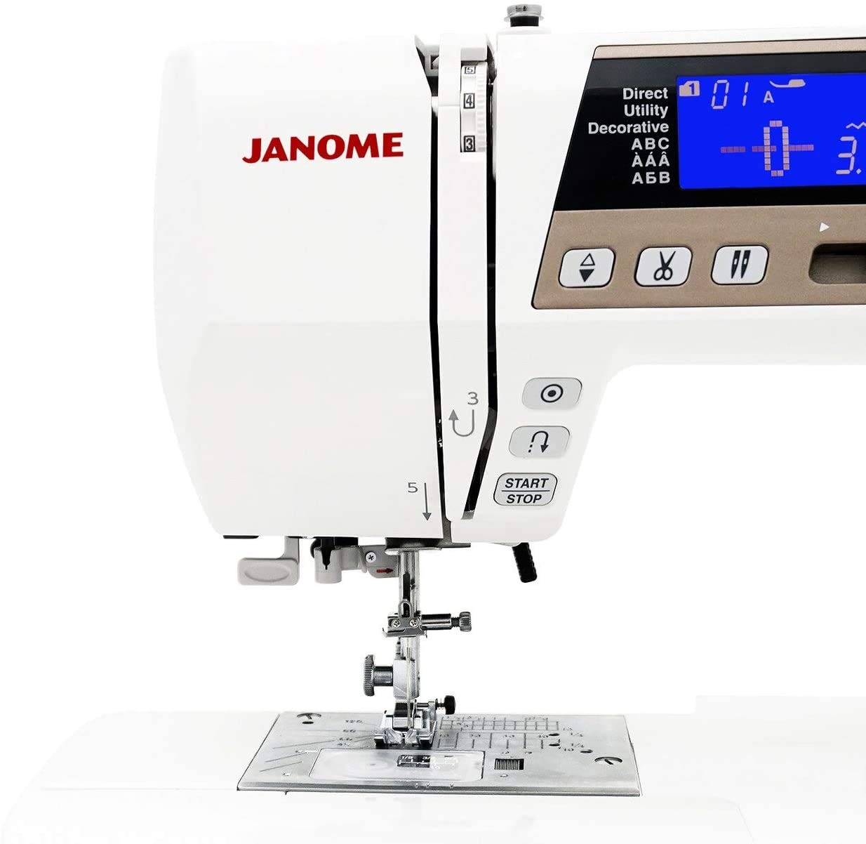 Janome 4120QDC Computerized Sewing Machine (New 2020 Tan Color) w/Hard