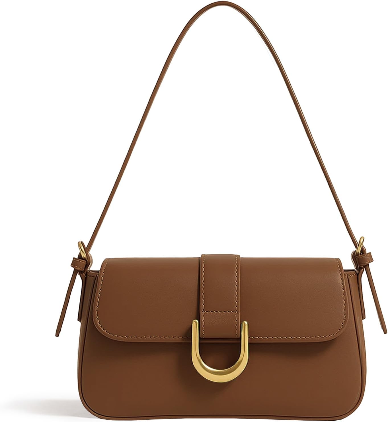 Shoulder Bag for Women, Small Purses Hobo Bags for Women, PU Leather Vintage Handbag with 2 Adjustable Shoulder Strap