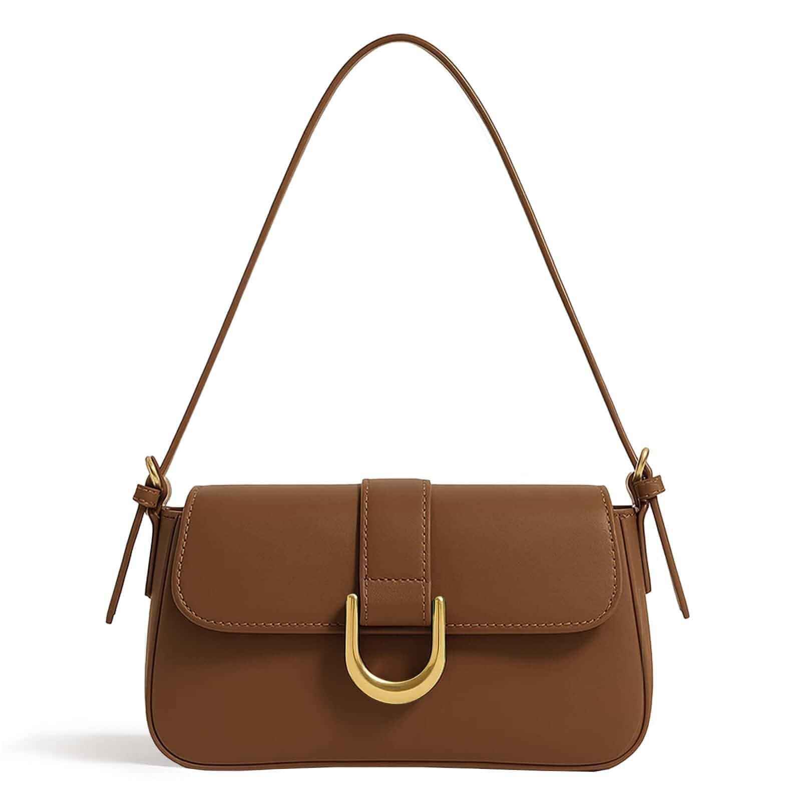Shoulder Bag for Women,Small Vegan Leather Shoulder Bag Small Purses for Women with 2 Adjustable Straps, Zipper Closure, for Daily, Commute & Travel Use