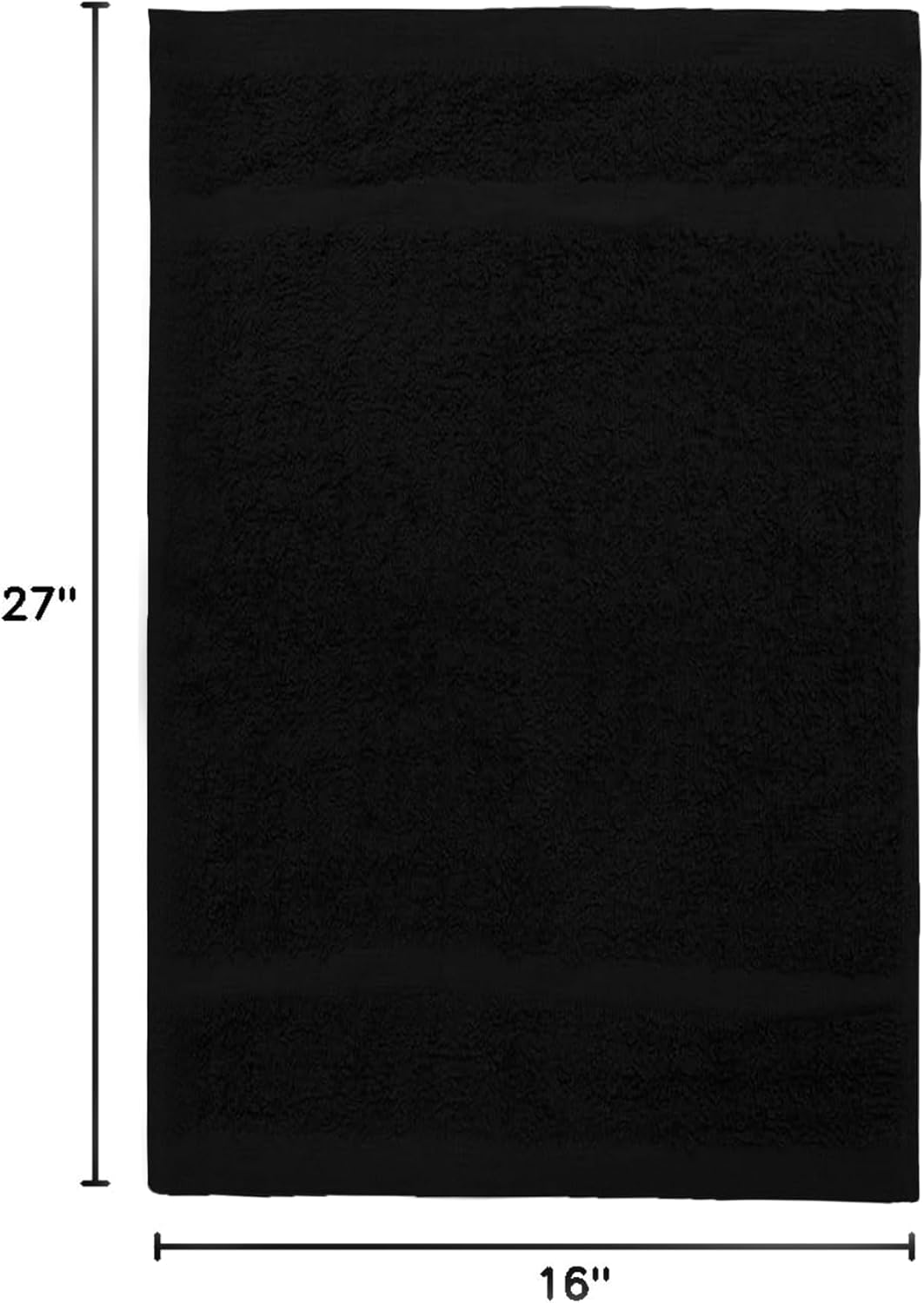 Avalon Towels Salon Towel - Black Hand Towels Bulk Pack of 24 - 100% Cotton Absorbent Spa, Facial & Gym Towel for Working Out - 16x27 Inches (Not Bleach Proof) - Image 8