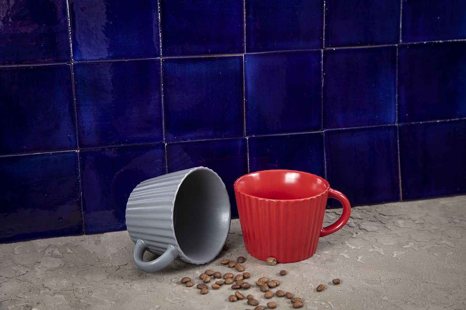Cerames Azulejos azules mexicanos monocolor Azul Brillante - azulejos de mosaico, azulejos ceramica monocromáticos para cocina, baño, ducha | Un paquete de 90 baldosas azules ceramica 10,5x10,5 cm