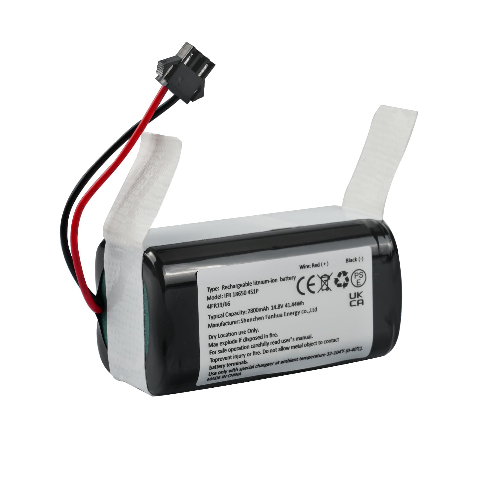 2800mAh 14.4V Replacement Battery for Coredy R300, R500+, R550, R580, R650, R3500, R3500S, Eufy RoboVac 11c 11S Plus 11S Max, Amarey A800 A900, Ecovacs Deebot N79 N79S DN622 Robot Vacuum Cleaners