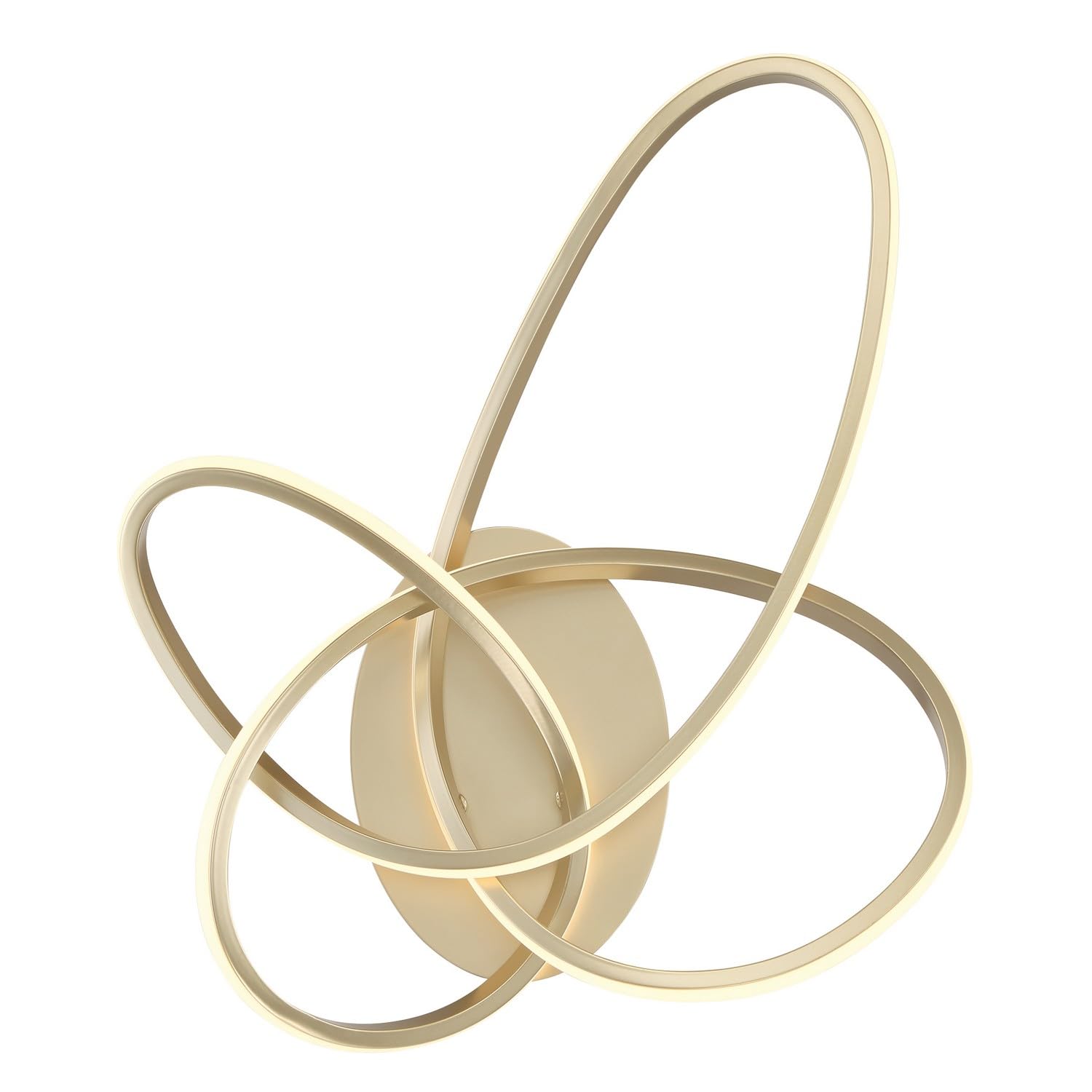 GEORGE KOVACSP5433-697-L Astor LED Wall Sconce, 1-Light, 24 Total Watts, 18.5-in H x 17-in W, Soft Gold