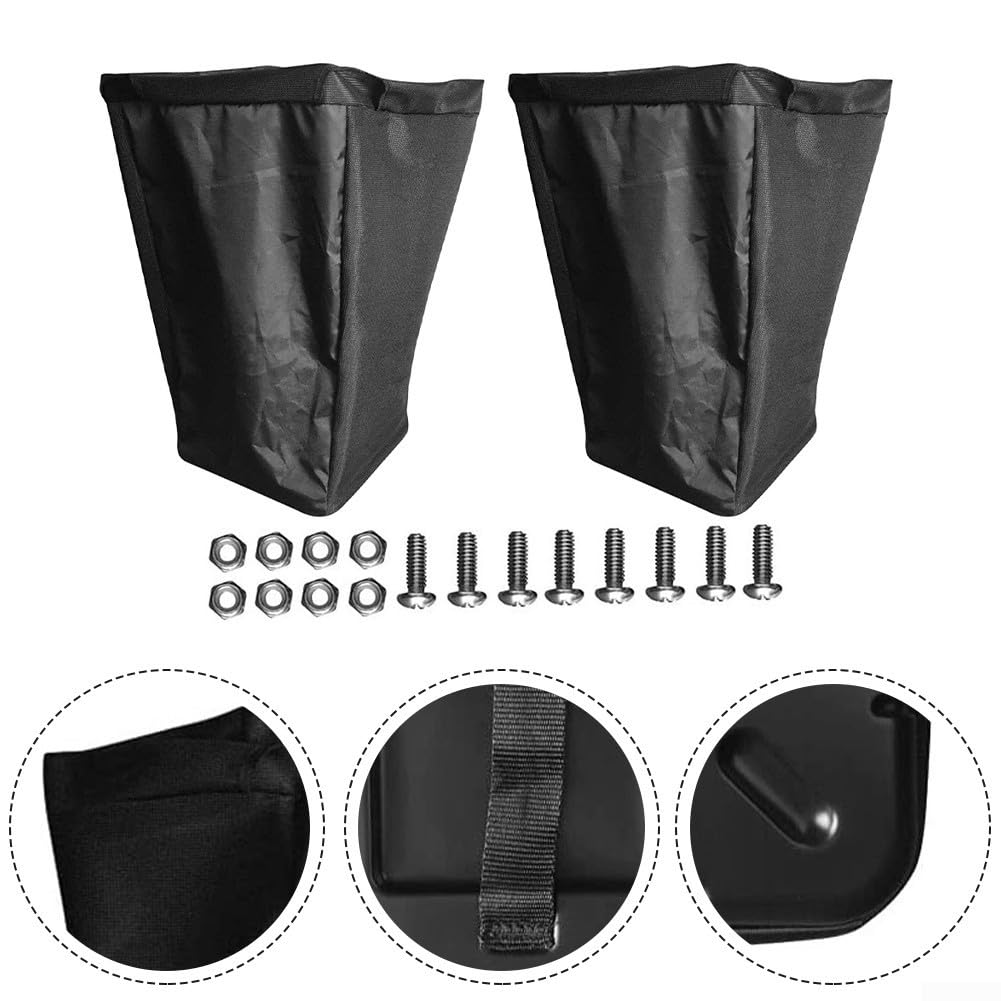 Paquete de 2 bolsas de césped AM122416 AM101602 para tractores serie 100 G100 G110 L100 LA115 D130 E170 Z225 Z425 bolsas de recogida de material de fibra y plástico