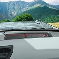 Vista 95 de Auovo Bandeja de cubierta para salpicadero compatible con accesorios Ford Bronco 2021 2022 2023 2024 2025 Compartimentos de silicona antideslizante