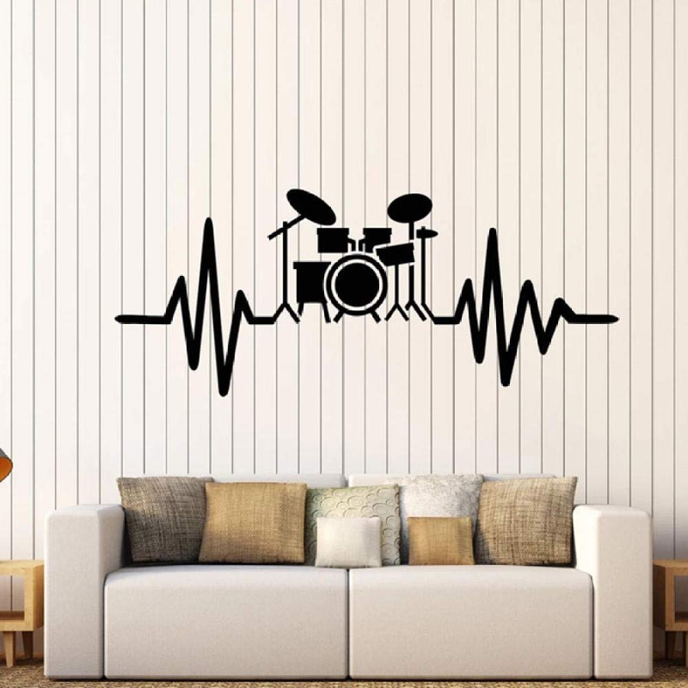 Adesivo Murales Note Musicali Per Parete | Decalcomania In Vinile Nero 57x46 Cm, Rimovibile E Impermeabile, Decorazione Casa - 2