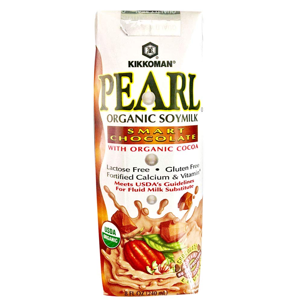 Kikkoman USA Organic Chocolate Soymilk, Dairy-Free & Low-Fat, 24 Pack of 8 fl oz, USDA Approved, Rich Creamy Flavor, Lactose-Free Alternative, Perfect