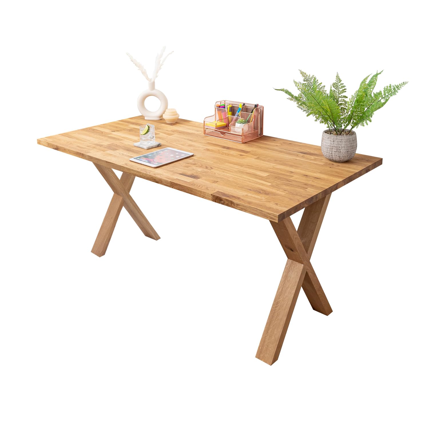 Tribesigns Bureau Avec Rangement, 200 Cm Bureau D'Ordinateur Pour Deux Personnes Avec Etagere Pour Bureau A Domicile Brun Vintage Noir 96131653
