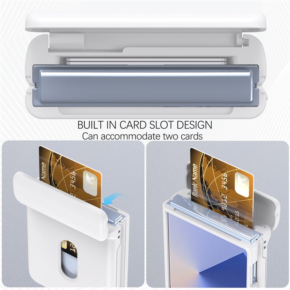 Generic do Samsung Galaxy Z Flip6 (kolor: ciemnofioletowy) odporny na wstrząsy portfel etui na karty twarde etui
