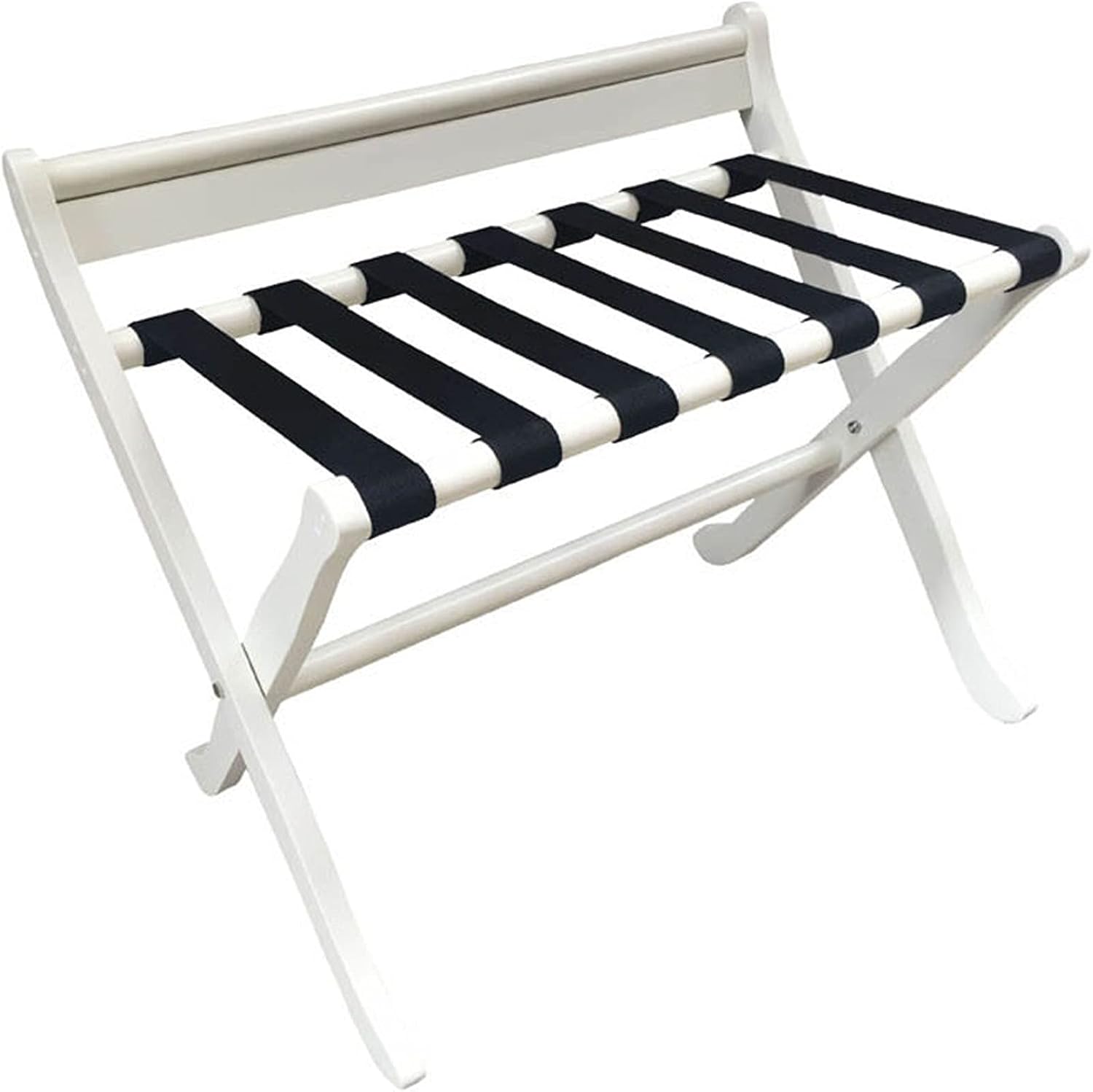 Luggage Rack Hotel/Guesthouse/Guest Room Special Foldable Shelf, Room Furniture Solid Wood Luggage Rack,White