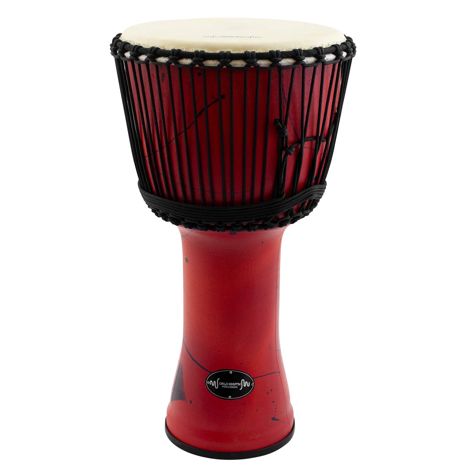 12 Pollici, Djembe Drum In Red - 60 cm African Synthetic Djembe Drum, Rosso