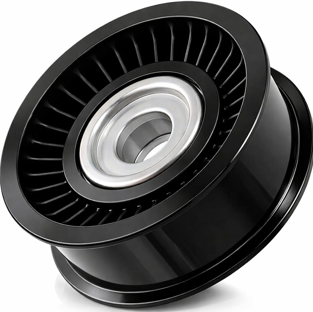 Drive Belt Idler Pulley Compatible with Land Rover Range Rover Sport LR4 Jaguar F-Type XF F-Pace XE XK XJ, Replacement# LR039516 AJ813564 LR010725