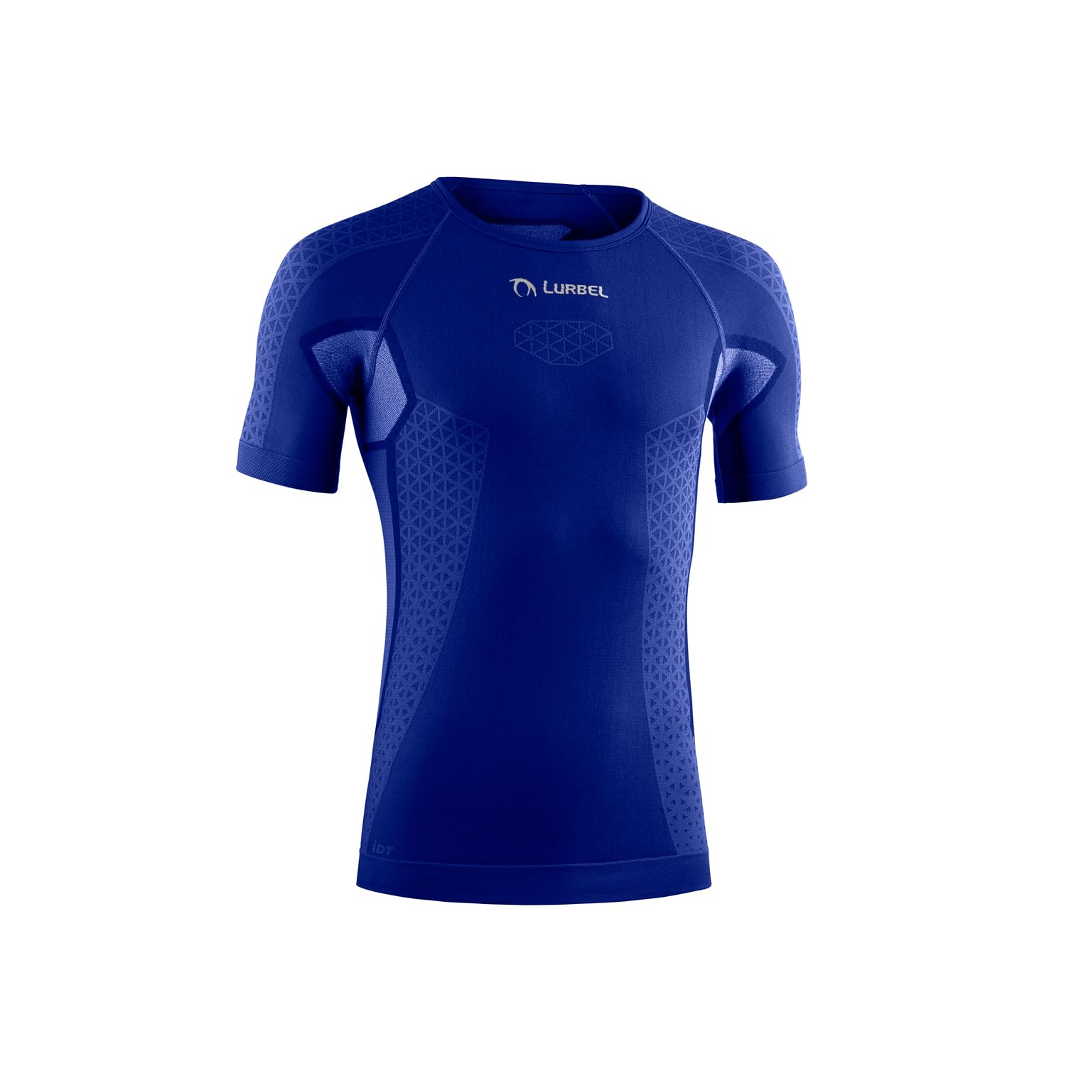 Lurbel Cristallo Short Sleeves, Camiseta Interior Transpirable, Camiseta de Correr, Manga Corta, termorreguladora, antibacteriana, Hombre. (S - Azul Royal)