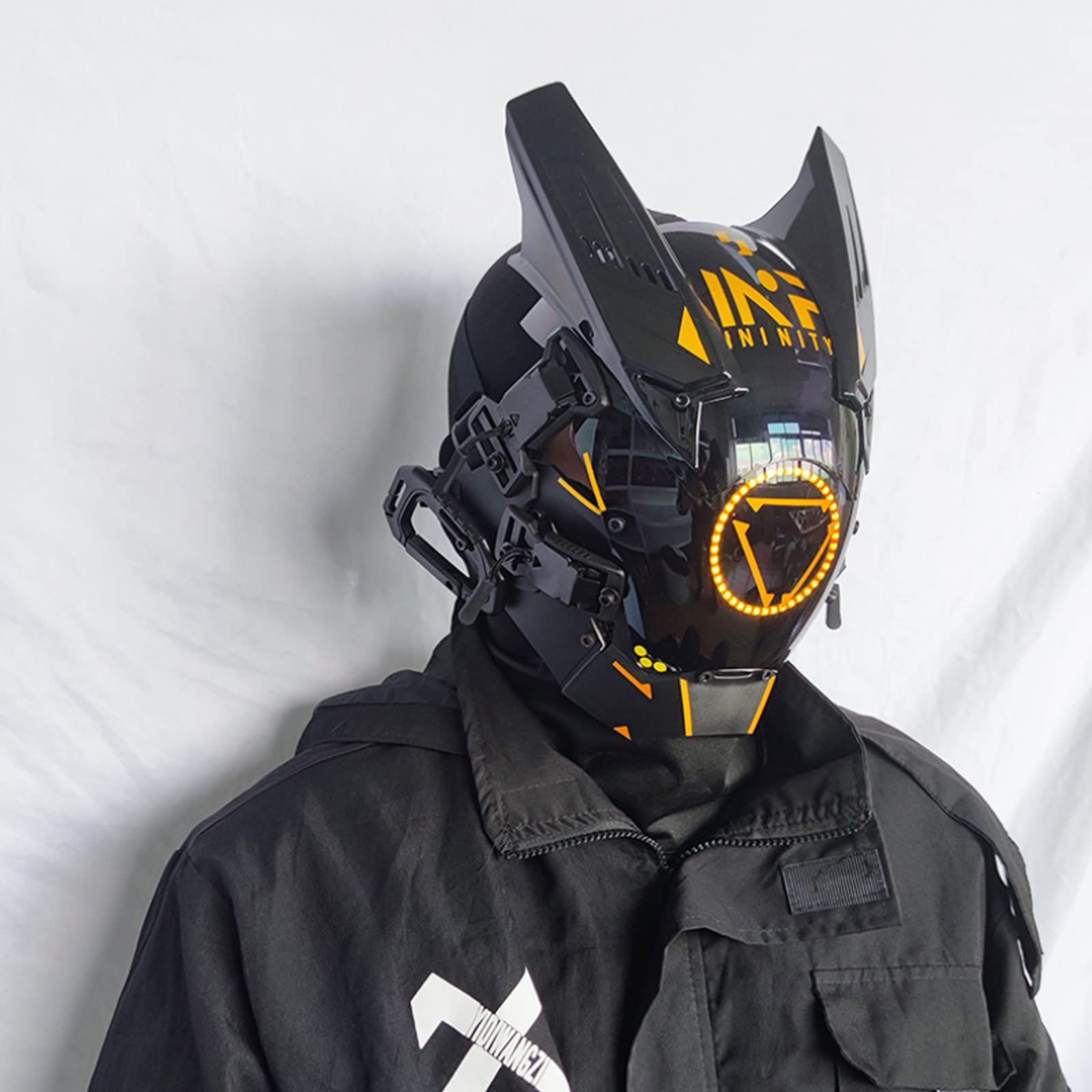 Amazon.co.jp: サイバーパンク マスク、男性用コスプレ Techwear フル