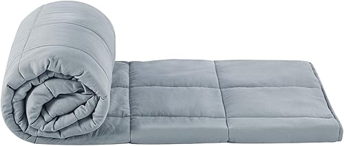 Miniatura 2 de TONGDADA - Manta con peso, para el hogar (blanca, de 40 x 60 pulgadas, 5 libras)