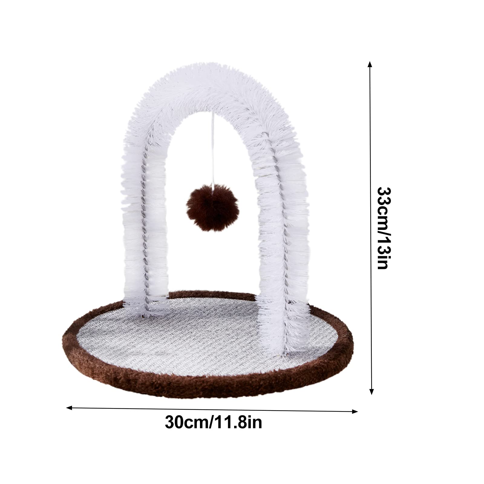 Toiletteur d'arche pour chat, gratte-dos, brosse à poils de visage, masser doucement votre chat, brosse et masseur durable pour chatons à chats