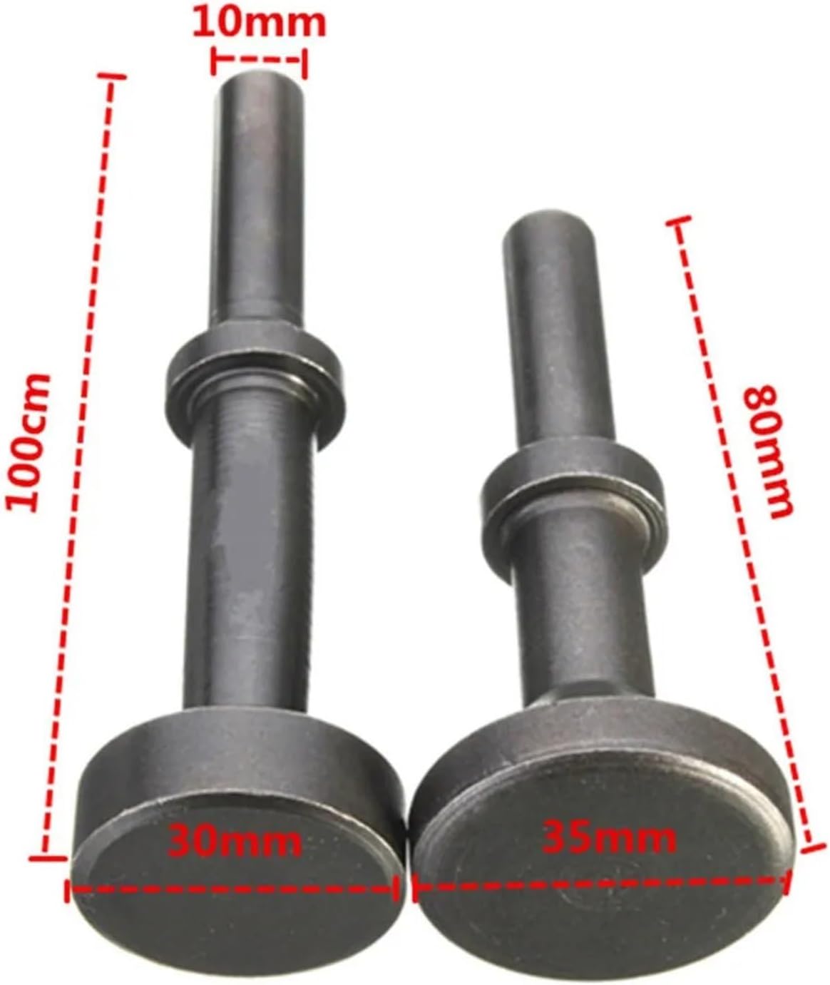 Air Hammer, 2Pcs 80mm/100mm Shovel Hammer Steel Smoothing Pneumatic Impact Drifts Air Hammer Heads Tools