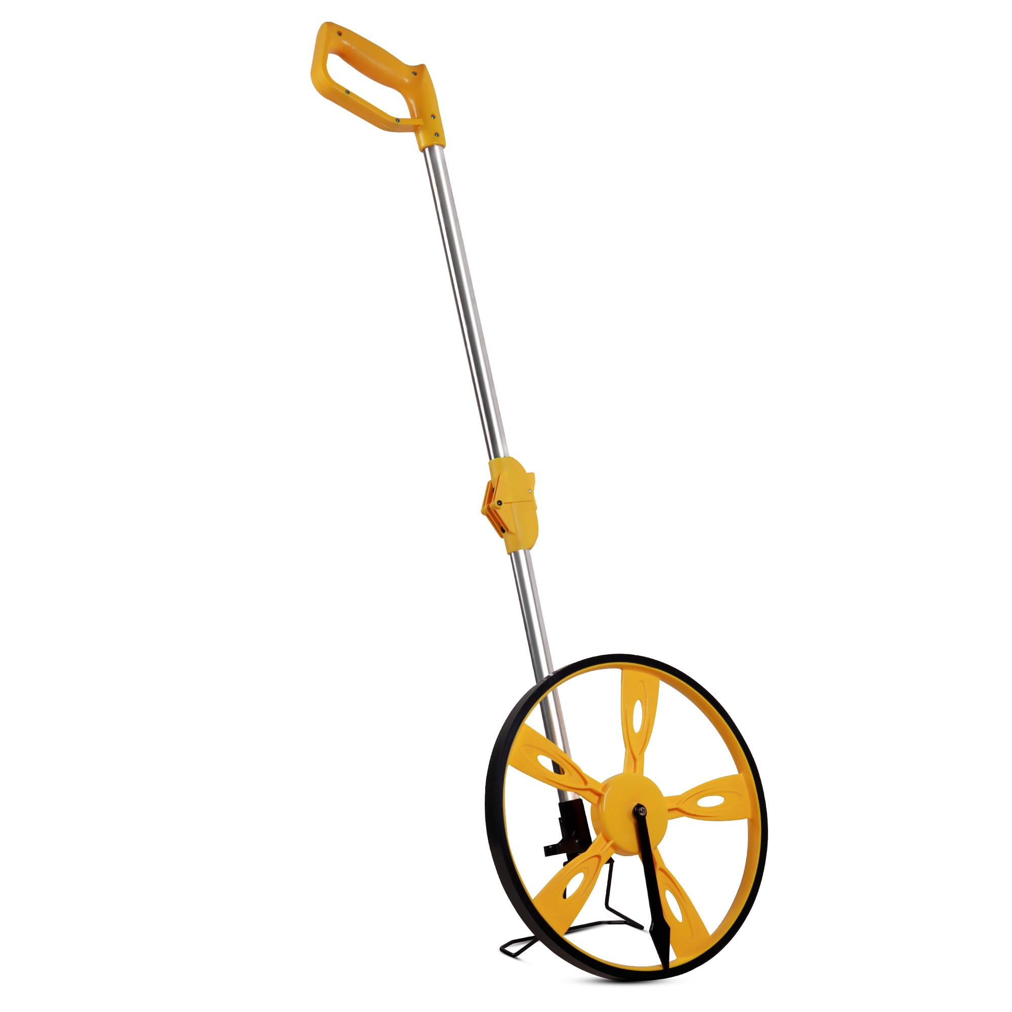 Robustt Hand Tools Measuring Wheel - 12" wheel counts upto 10,000 feet. Complete with Built in stand - Pack of 1-picture-17