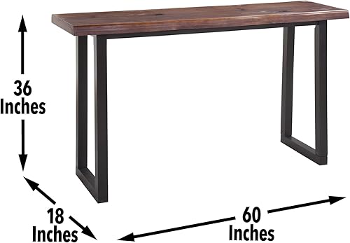 Miniatura 3 de Live Edge Bar Mesa Marrón