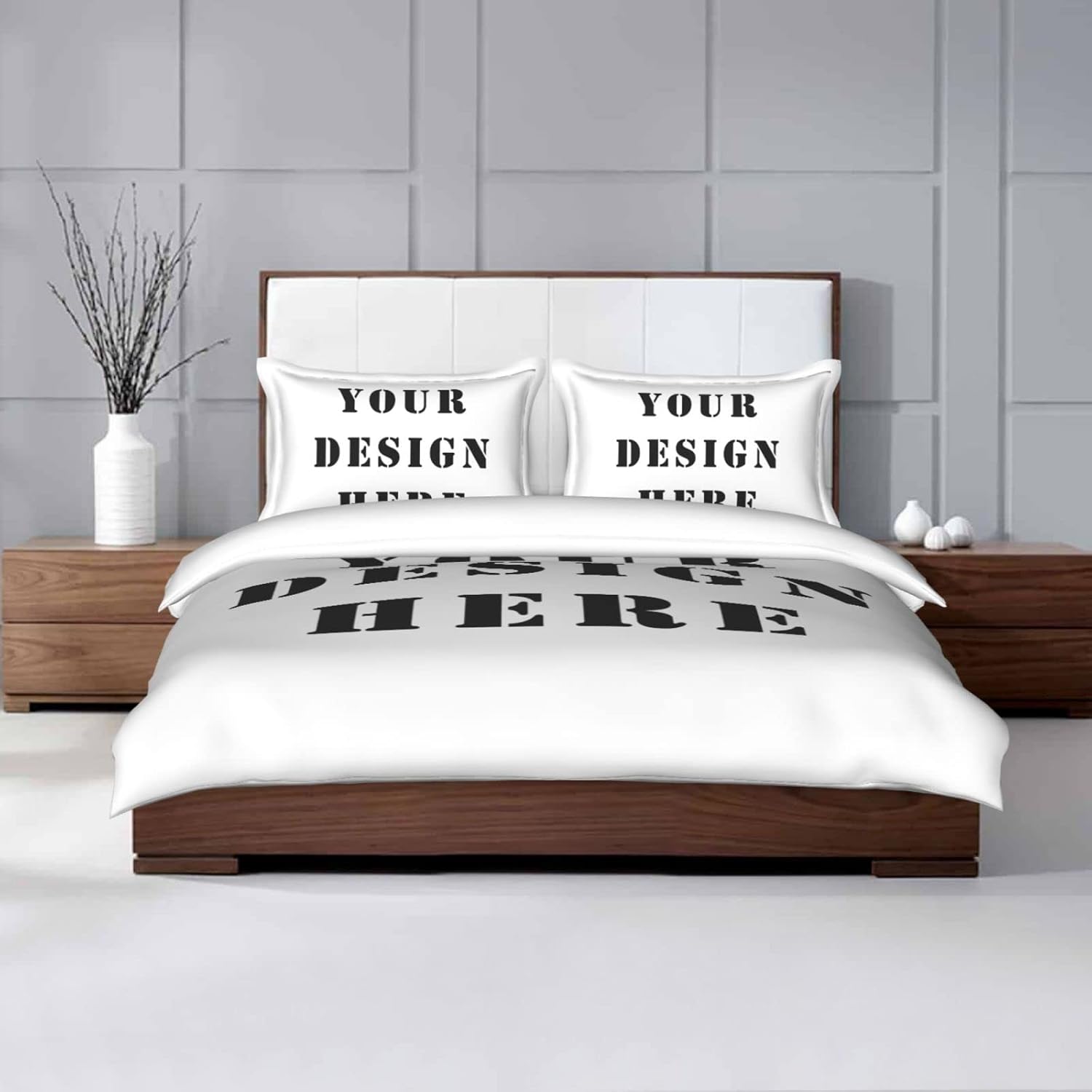Custom Comforter Set Add Your Text Bedroom Bedding Custom Bed Set Comforter Set with 2 Pillowcases for Family King