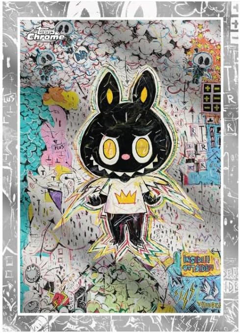 Topps Chrome Labubu The Monsters Story Trading Cards, 5 Cards per Pack, Collectible Card Game