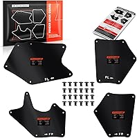 Vista 10 de A-Premium Protectores de salpicadero Compatibles con Toyota 4Runner 2003-2009 FJ Cruiser 2007-2014 Land Cruiser Prado 2003-2019 Juego de 4