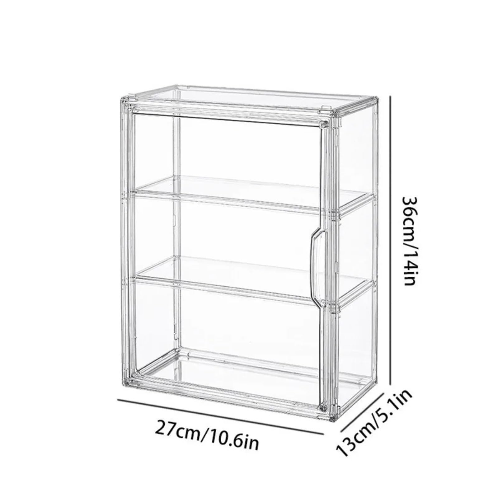 Organizer Trucchi Scatola Espositiva In Acrilico Trasparente Organizzatore Multistrato Design Impilabile Di Grande Capacità(2 Grids)